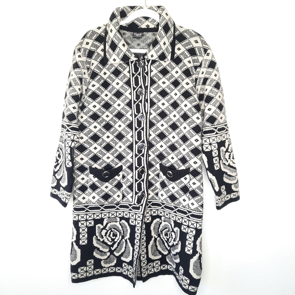 Vintage POULROKO collection Long Cardigan Sweater